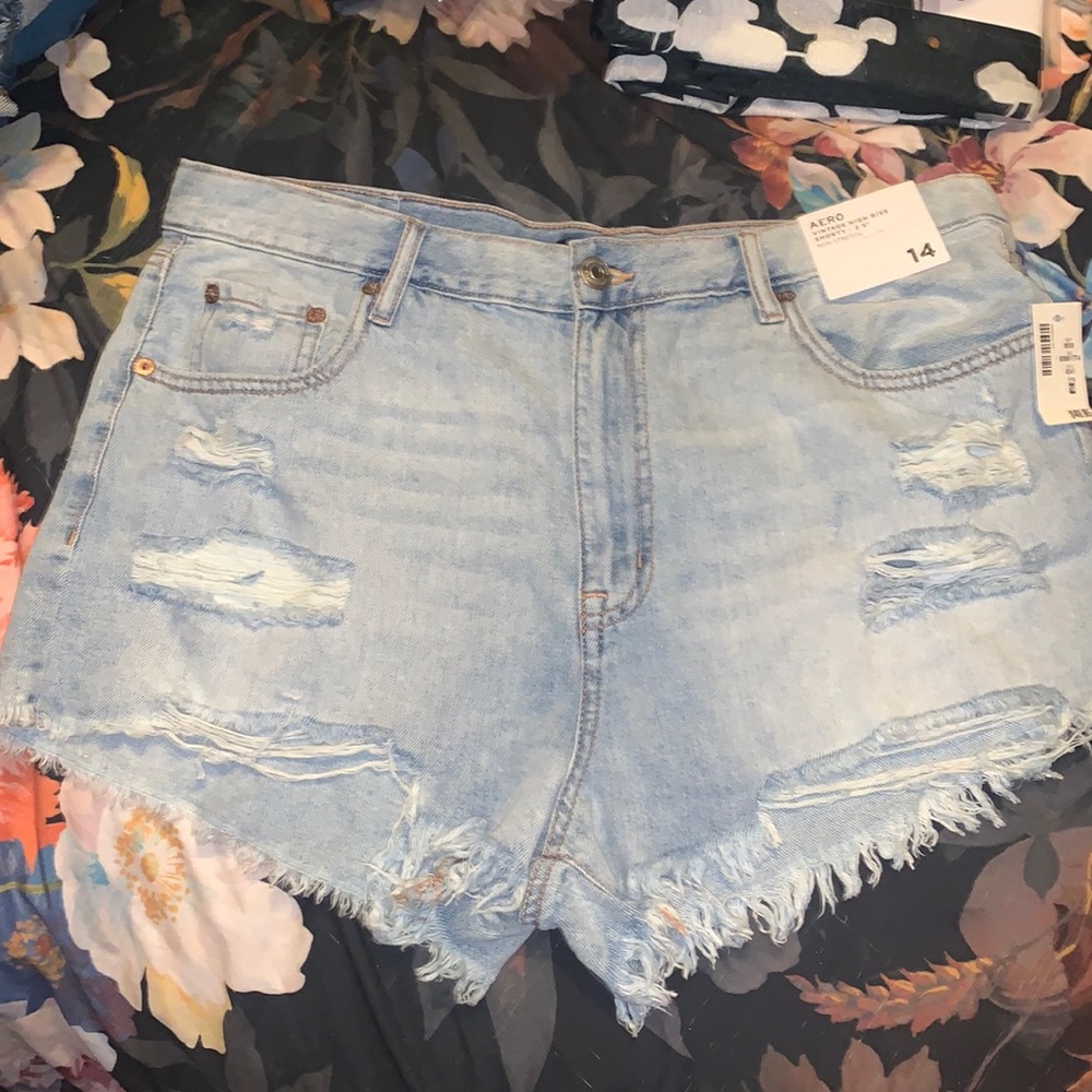 Aeropostale High Rise Shorty Shirts Size 14